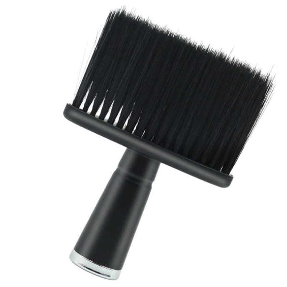 Espanador De Cabelo Barbeiro Cabeleireiro Preto Cabo Mk Beleza